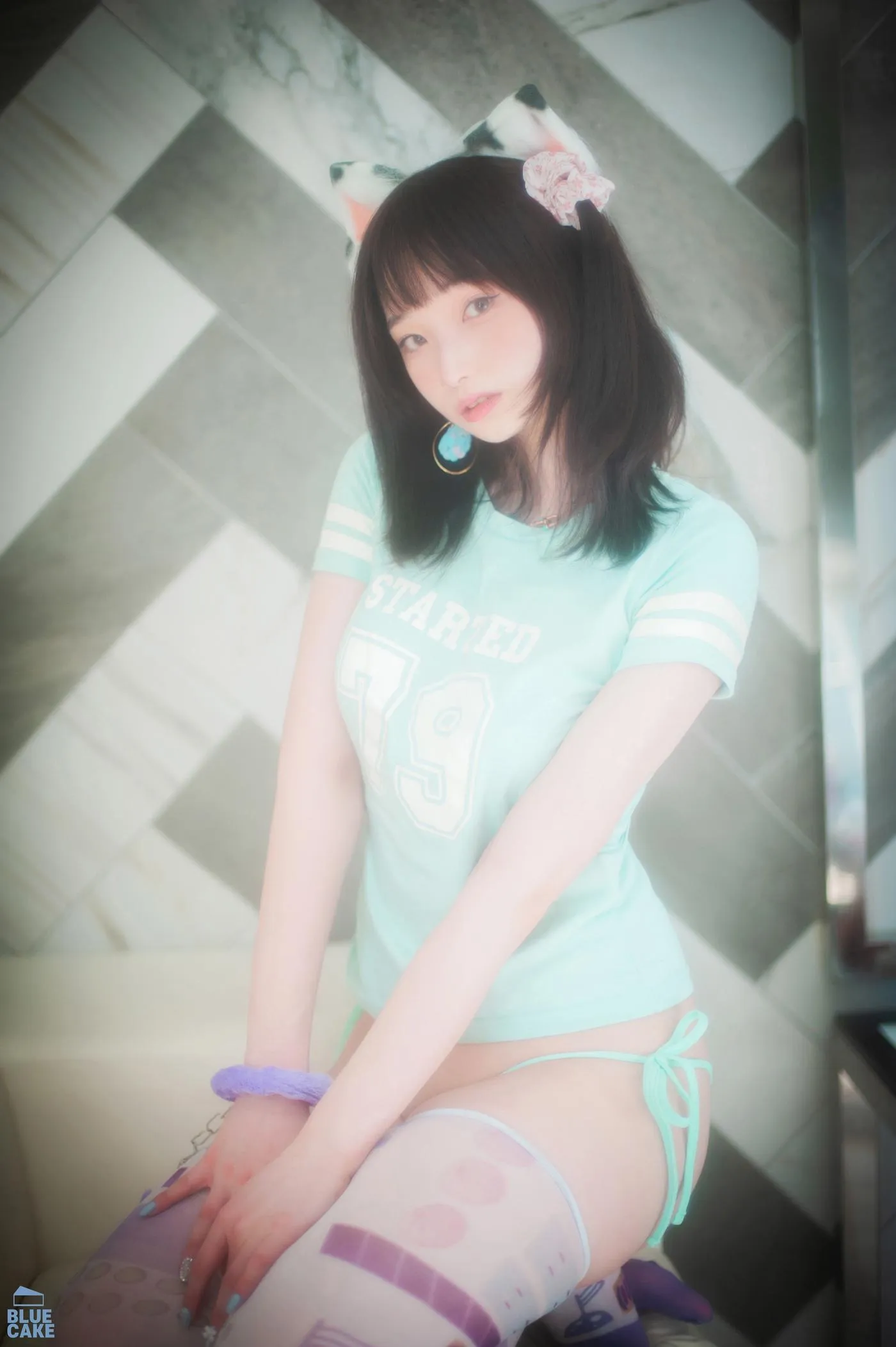 Bambi밤비 – NO.91 [BLUECAKE] Naughty Cats Pink  Mint RED[23] [55P]插图8
